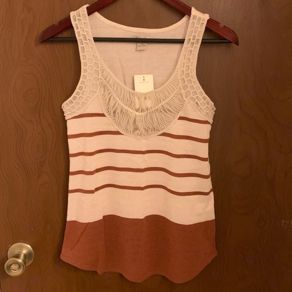 Lucky Brand Tops - Lucky Brand Linen Striped Tank